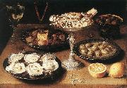 BEERT, Osias Still-Life with Oysters and Pastries oil painting on canvas